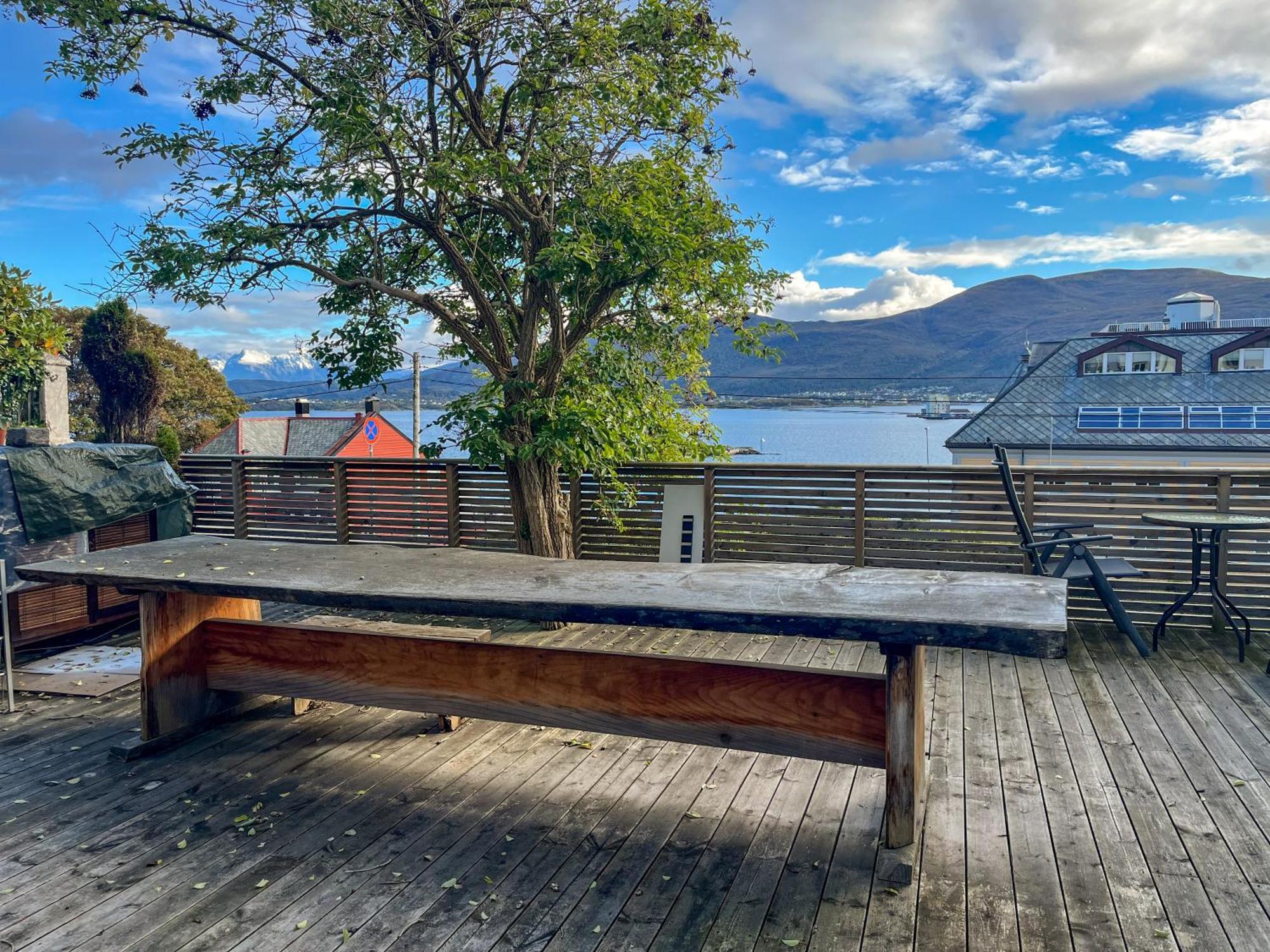 Two-Bedroom City Apartment With Fire Place, Free Parking And Fjordview Terrace - Calm And Central Ålesund Buitenkant foto